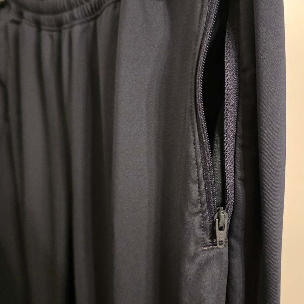 Brooks Sport Running Pants Size L Black Zip Pockets Style 211365